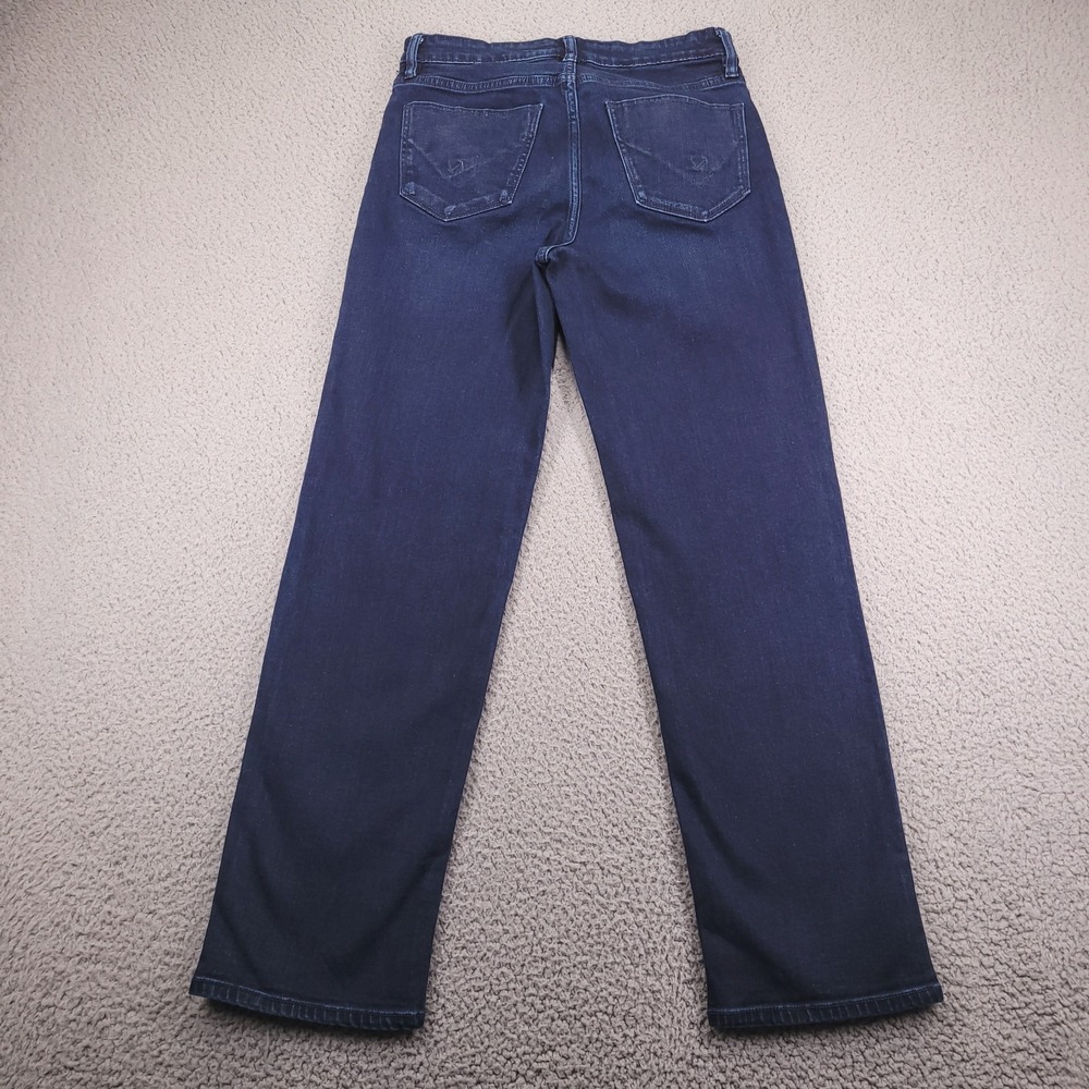 HUDSON Jeans Womens Size 6 Straight Leg Mid Rise Dark Wash Stretch Denim 27x28